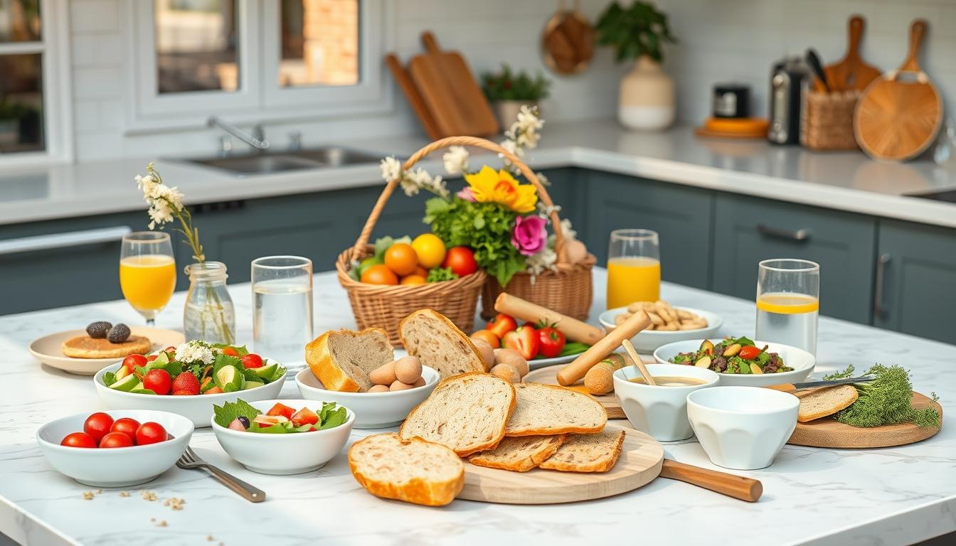 Fresh ingredients for healthy home cooking