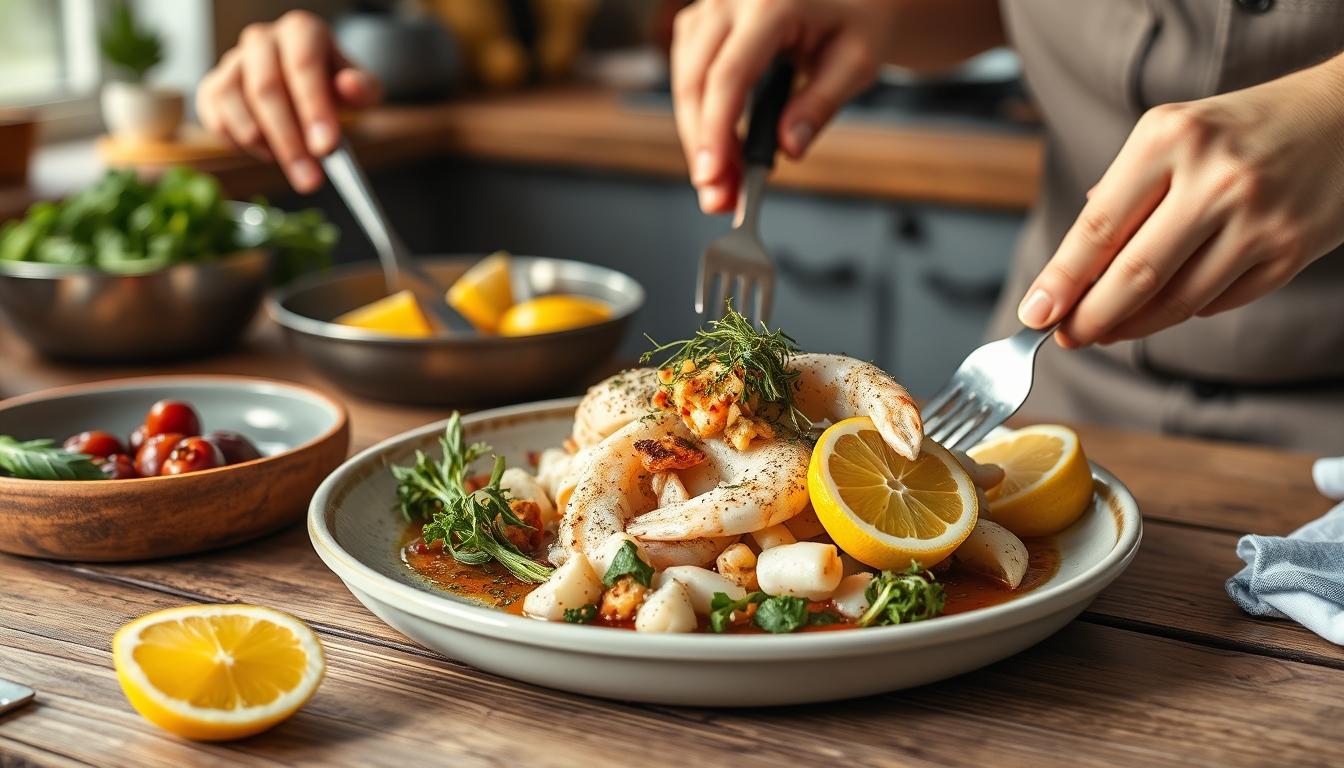 Comforting family dinner served at home